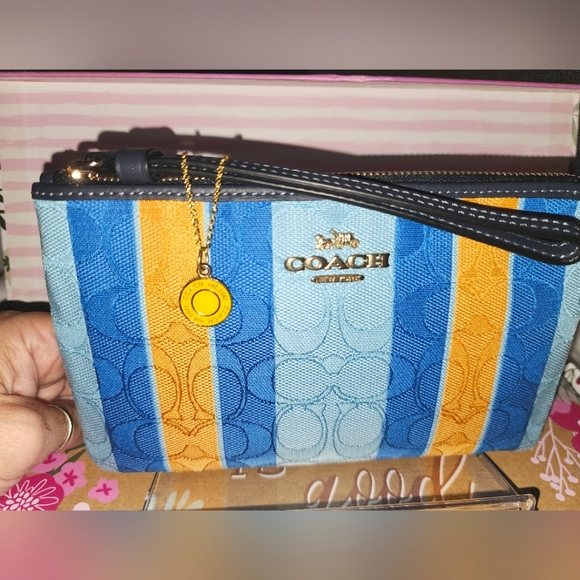 Coach Handbags - Coach NWT Wristlet AND Coach Charm Necklace
